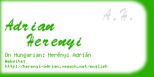 adrian herenyi business card