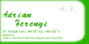 adrian herenyi business card